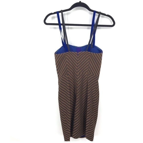 Arc & co Black and Brown Striped Dress with Purple Details Size S - Picture 4 of 6